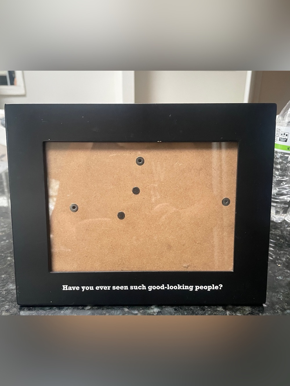 Burnes Of Boston Black Picture Frame with Beige Backing